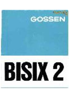 Gossen Bisix 2 manual. Camera Instructions.